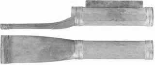Ramrod entry pipe for 3/8" rod, John Armstrong, Maryland style, wax cast steel